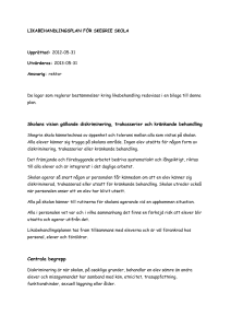 Likabehandlingsplan 120531 - Skegrie skola F-5