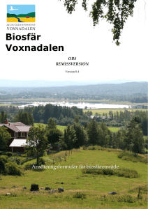Biosfär Voxnadalen V04 Remissmaterial