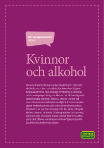 Kvinnor och alkohol Kunskapsöversikt 2015:1