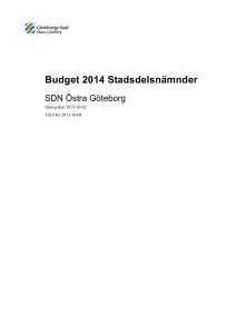 Budget 2014 Ö Gbg slutversion 2013-10-02 till