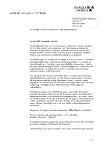2014/15:115 Vattenfall i fritt fall