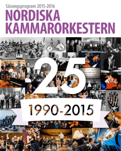 Säsongsprogram 2015-2016 - Nordiska Kammarorkestern