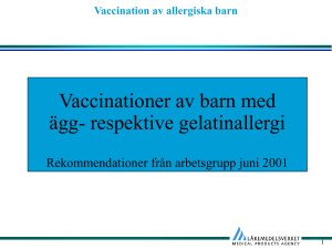 Vaccination av allergiska barn