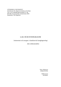 göteborgs universitet - Peter Albertsson | My Theological Writings