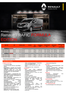 Renault TRAFIC FORMULA EDITION
