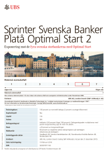 Sprinter Svenska Banker Platå Optimal Start 2