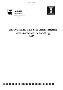Ribbyskolans plan mot diskriminering och