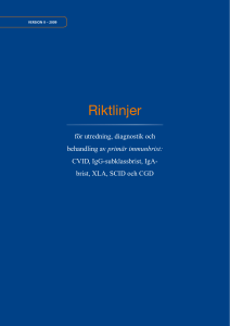 Riktlinjer - Immunbrist.se