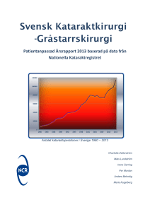 Svensk Kataraktkirurgi -Gråstarrskirurgi