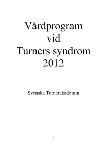Vårdprogram vid Turners syndrom 2012