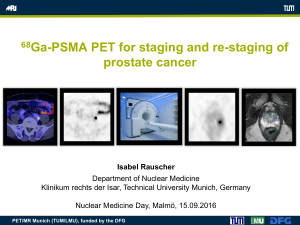 68Ga-PSMA PET for staging and re