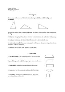 Trianglar - Uppsala universitet