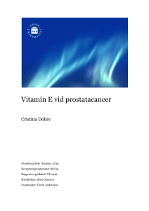Vitamin E vid prostatacancer