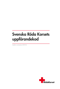 Svenska Röda Korsets uppförandekod