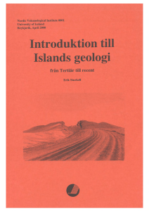 lntro.duktion till Islands geologi