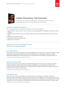Adobe® Photoshop® CS6 Extended