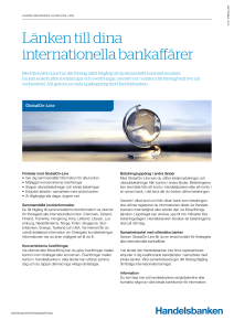 Länken till dina internationella bankaffärer