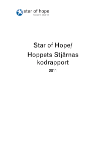 Star of Hope/ Hoppets Stjärnas kodrapport
