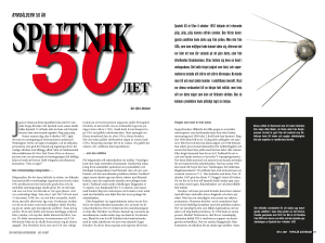 Sputnik 50 år - Populär Astronomi