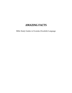 amazing facts - The Lord loves you