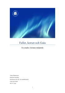 Fallet, korset och Gaia