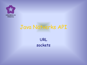 Java Nätverks API