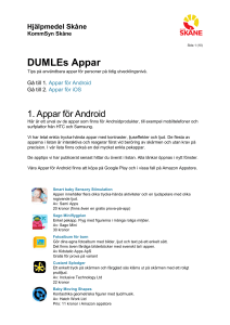 DUMLE:s app-tips