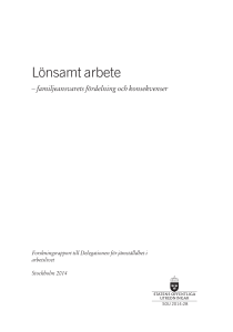 familjeansvarets fördelning och konsekvenser, SOU 2014:28