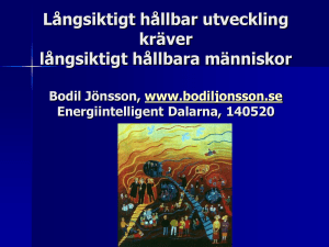 Bodil Jönsson - Hållbar utveckling kräver hållbara människor