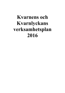 Kvarnens verksamhetsplan 2016 (Word, 58kb, nytt fönster)
