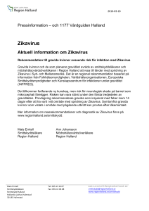 Zikavirus Aktuell information om Zikavirus