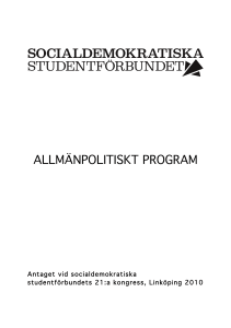 socialdemokratiska studentförbundet - S
