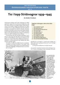 Tio i topp Stridsvagnar 1939–1945