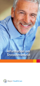 Information om Testosteronbrist
