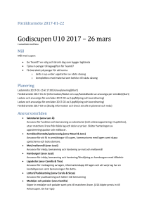 Föräldramöte 2017-01-22 Godiscupen U10 2017