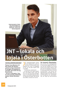 JNT – lokala och lojala i Österbotten