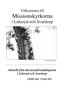 Missionskyrkorna - Lekeryds missionskyrka