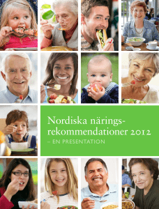 Nordiska närings- rekommendationer 2012