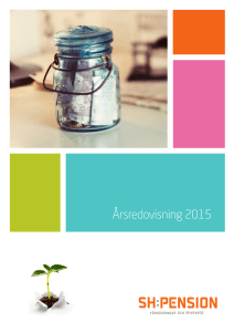 Årsredovisning 2015 – Svensk Handel Pensionskassan