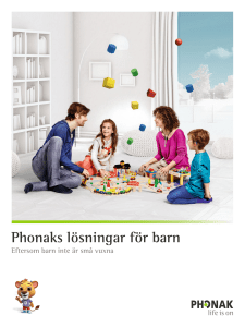 Broschyr om Phonaks lösningar för barn