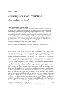 Social reproduktion i Värmland
