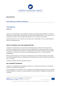 Translarna, INN-ataluren - European Medicines Agency