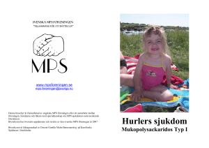 Hurlers sjukdom - Svenska MPS