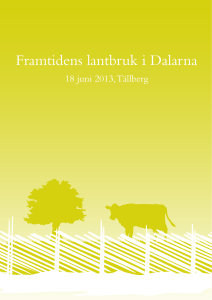Framtidens lantbruk i Dalarna