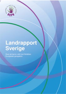 Landrapport Sverige - Responding to Child to Parent Violence