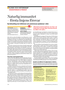 Naturlig immunitet – första linjens försvar