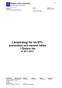 Hiv-aids/STI och sexuell hälsa i länet