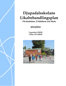 Djupadalsskolans Likabehandlingsplan