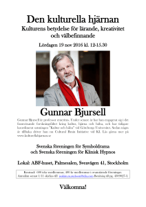 Den kulturella hjärnan Gunnar Bjursell