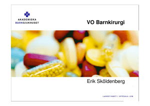 Presentation VO Barnkirurgi - Samverkansnämnden Uppsala